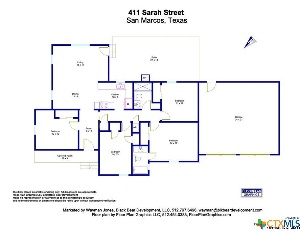 411 Sarah Drive , San Marcos, TX, 78666 | 467716 | Realty Texas LLC