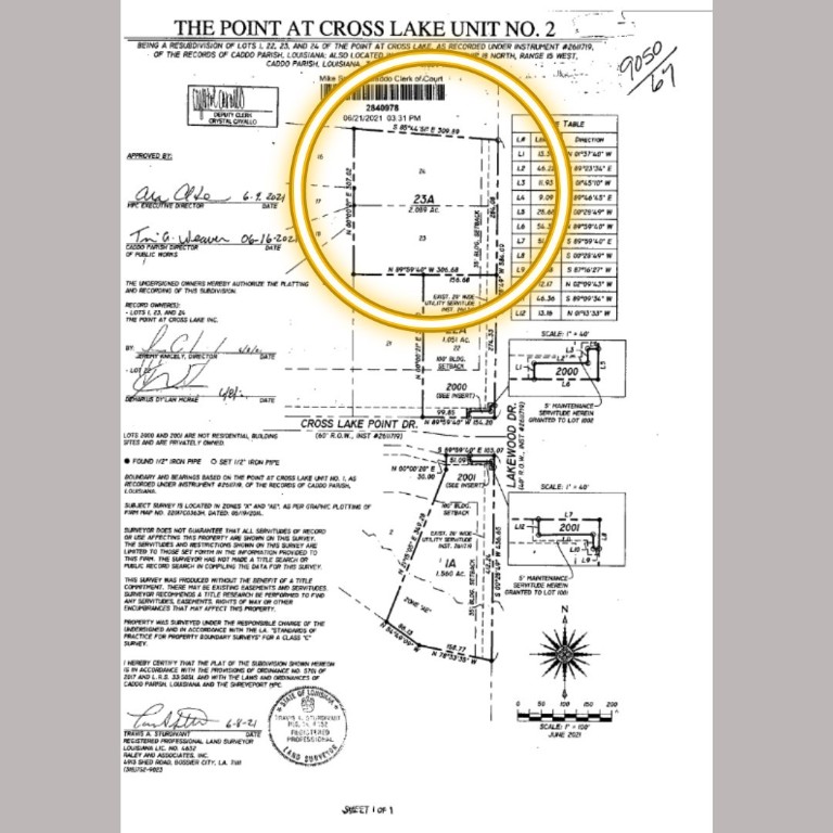 Lot 23A The Point at Cross Lake 2 , Shreveport, LA, 71107 | 20304122 | Realty Texas LLC