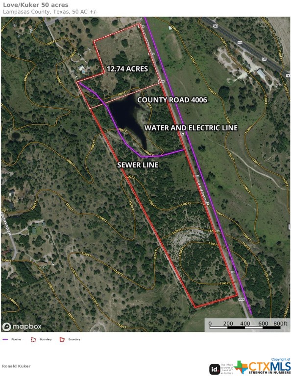 12.74 Acres County Road 4006 , Lampasas, TX, 76550 | 505239 | Realty Texas LLC