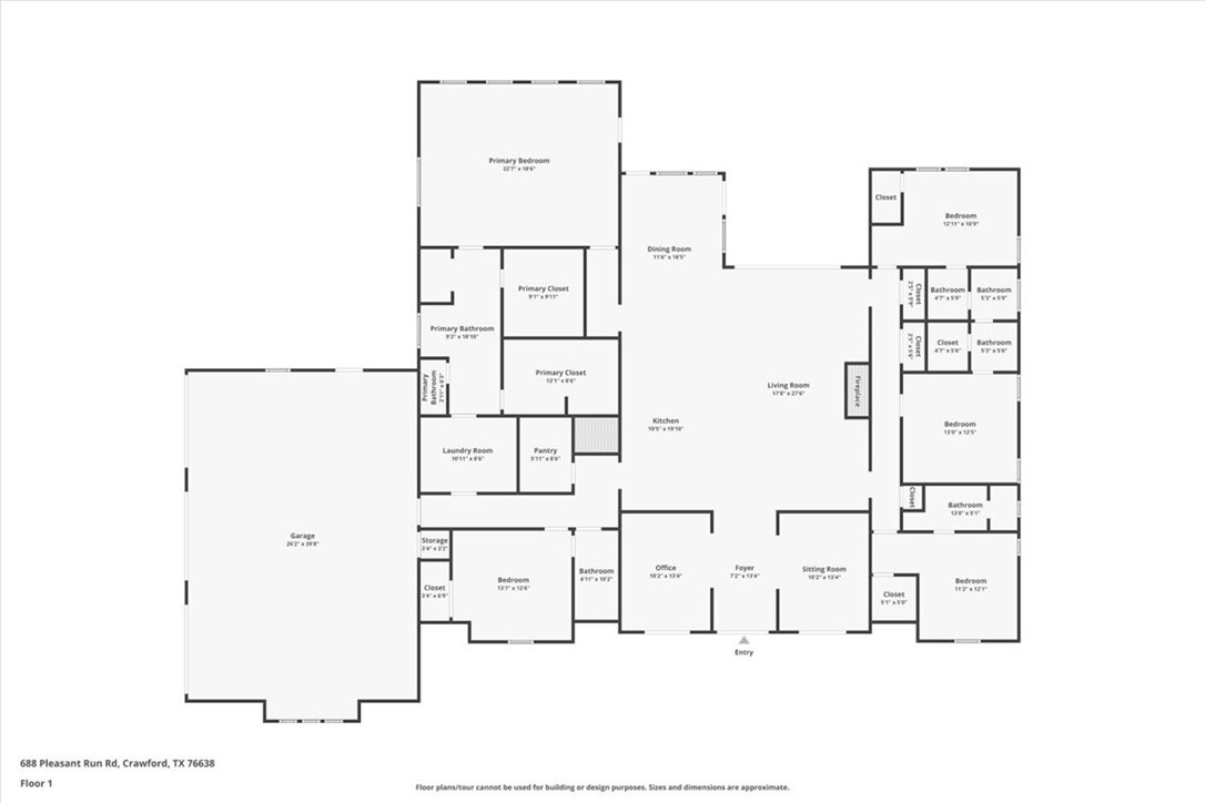 688 Pleasant Run Road , Crawford, TX, 76638 | 222127 | Realty Texas LLC