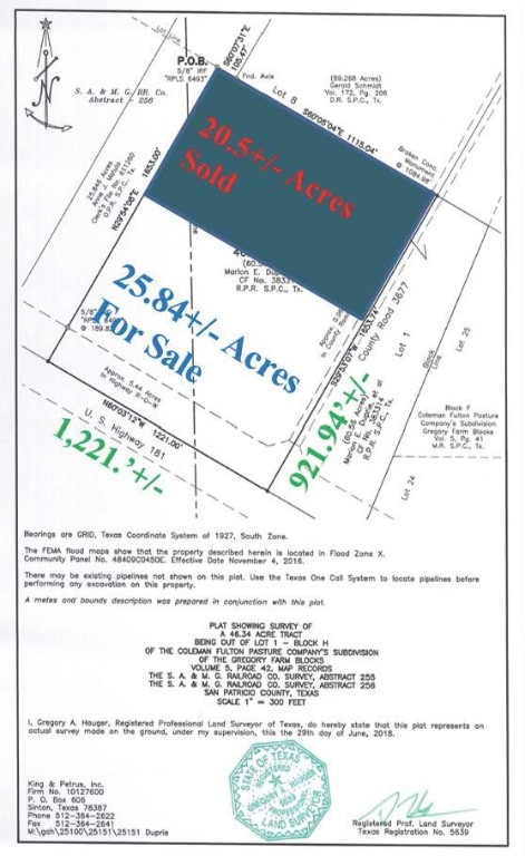 NW Corner Hwy 181 & County Rd 3677 , Gregory, TX, 78359 | 451812 | Realty Texas LLC
