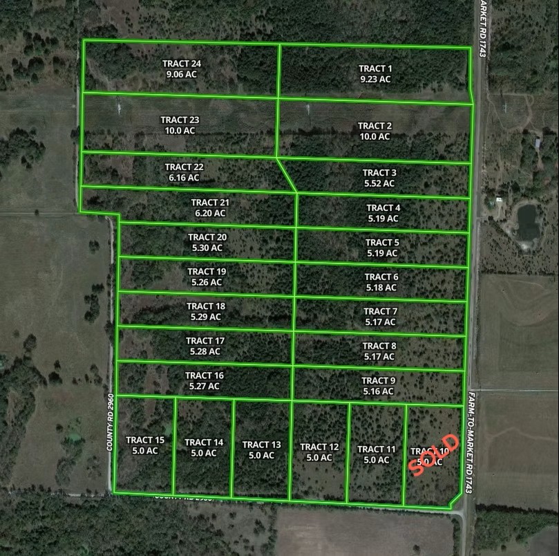 Tract 5 Farm to Market 1743, Honey Grove, TX, 75446 | 20924333 | Realty Texas LLC