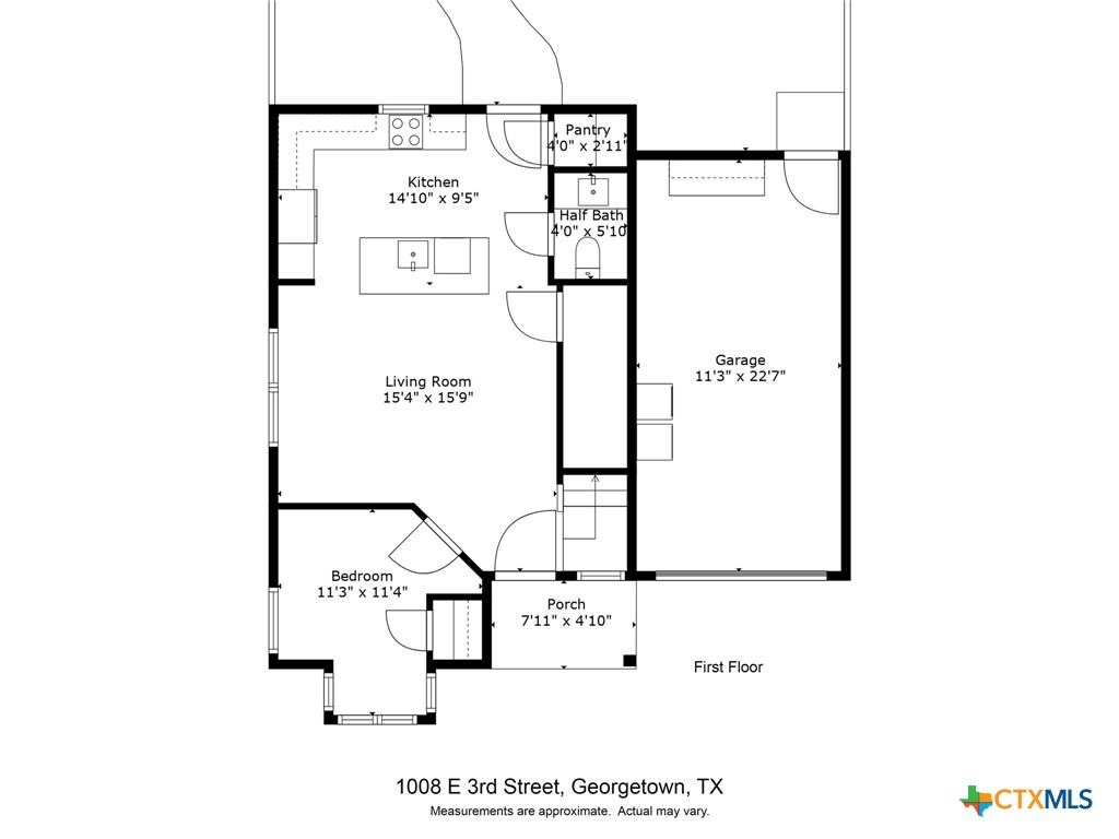 1008 E 3rd St , Georgetown, TX, 78626 | 579620 | Realty Texas LLC
