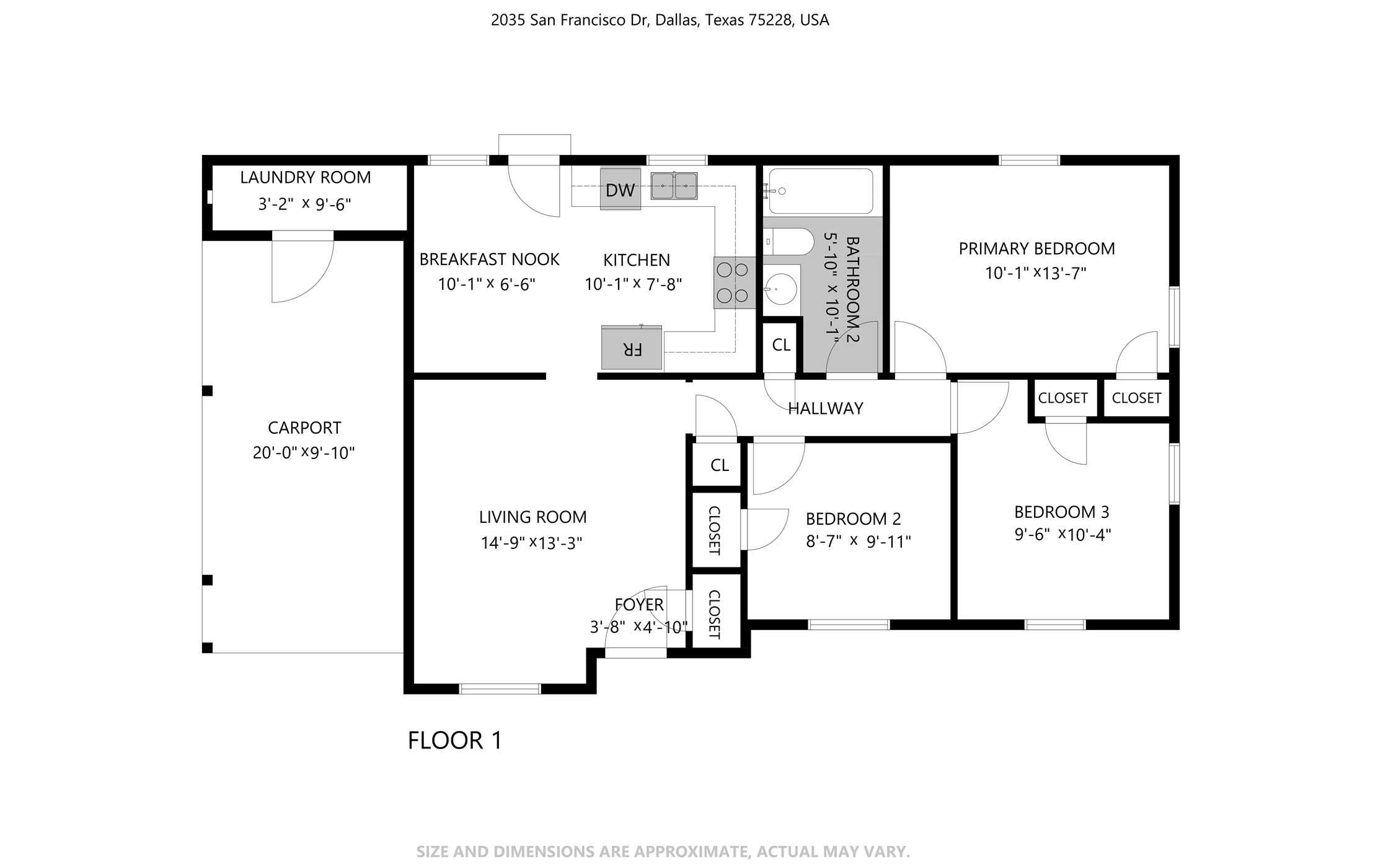 2035 San Francisco Drive , Dallas, TX, 75228 | 20941849 | Realty Texas LLC