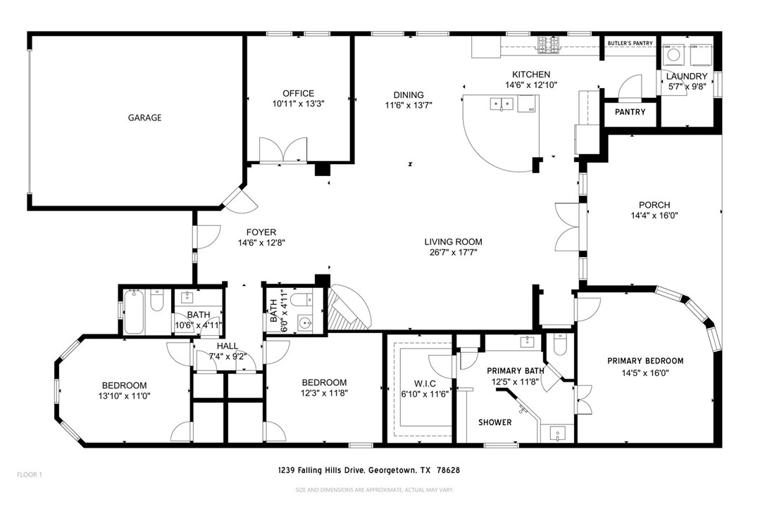 1239 Falling Hills DR, Georgetown, TX, 78628 | 3245100 | Realty Texas LLC