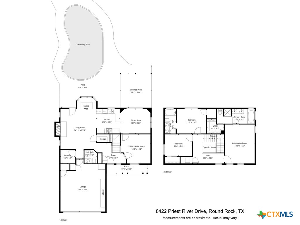 8422 Priest River Drive, Round Rock, TX, 78681 | 606630 | Realty Texas LLC