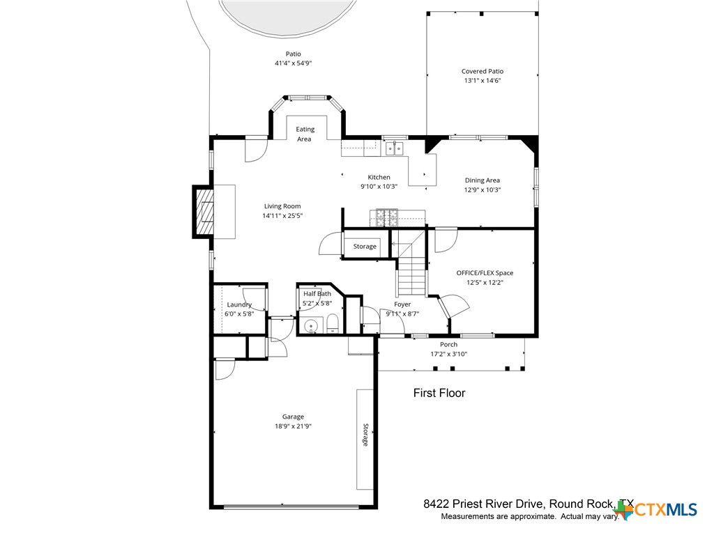 8422 Priest River Drive, Round Rock, TX, 78681 | 606630 | Realty Texas LLC