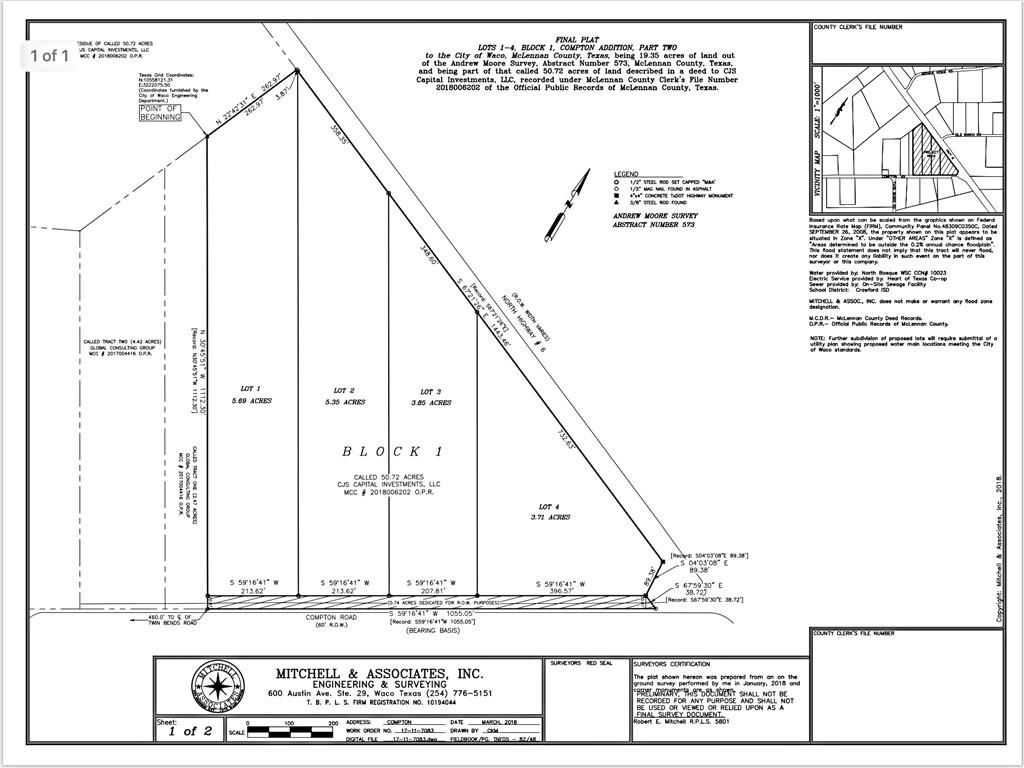 0003 Compton Road , Crawford, TX, 76638 | 180824 | Realty Texas LLC
